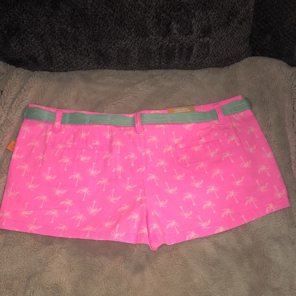 NWT Mossimo Canvas Palm Tree Shorts, size 17 - Picture 4 of 9